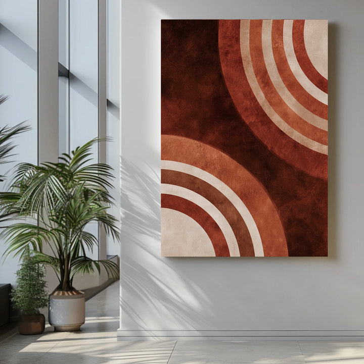 Concentric Earth Flow - Premium Canvas Print Detail