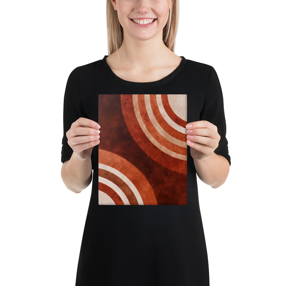 Concentric Earth Flow - 8x10 Gallery Wrapped