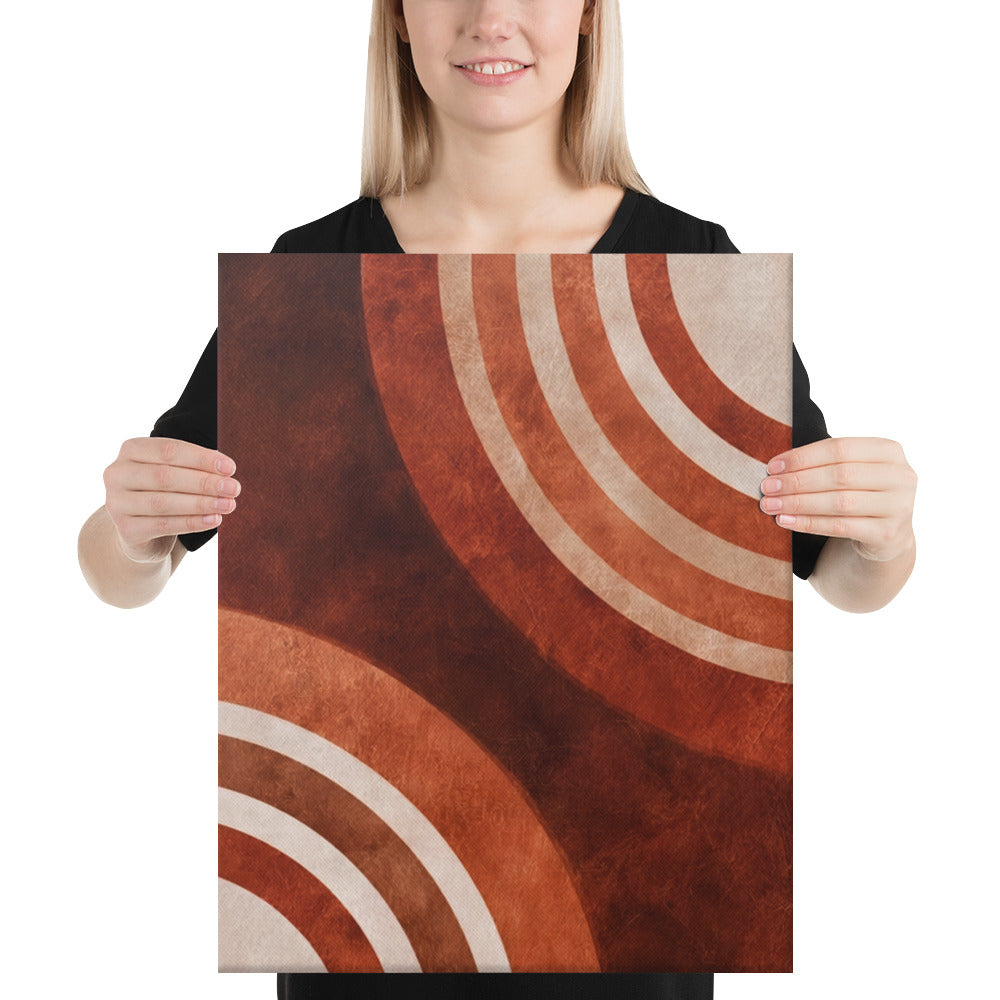 Concentric Earth Flow - 16x20 Gallery Wrapped