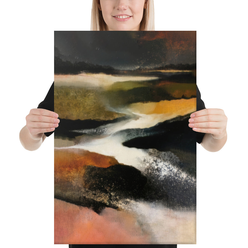 Impasto Olive Earth - 16x24 Gallery Wrapped