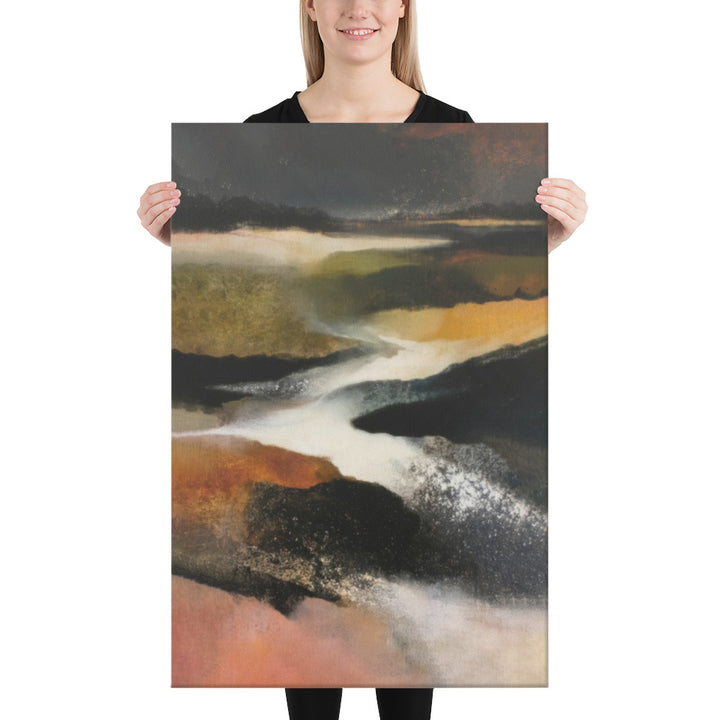 Impasto Olive Earth - 24x36 Gallery Wrapped
