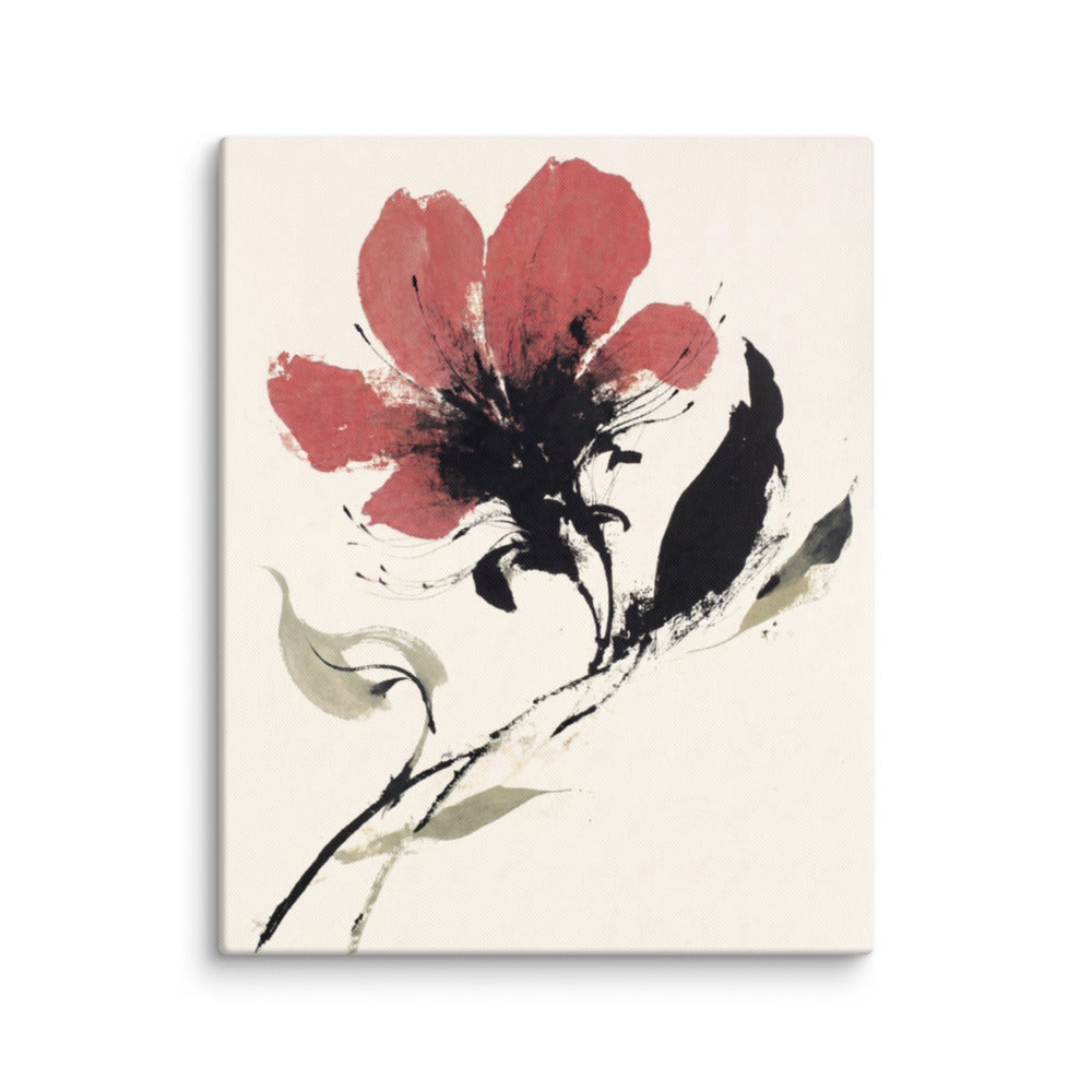 Dusty Mauve Bloom - 24x30 Gallery Wrapped