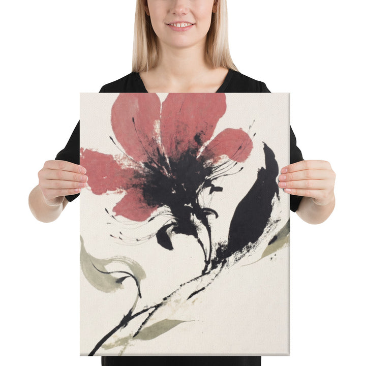 Dusty Mauve Bloom - 16x20 Gallery Wrapped