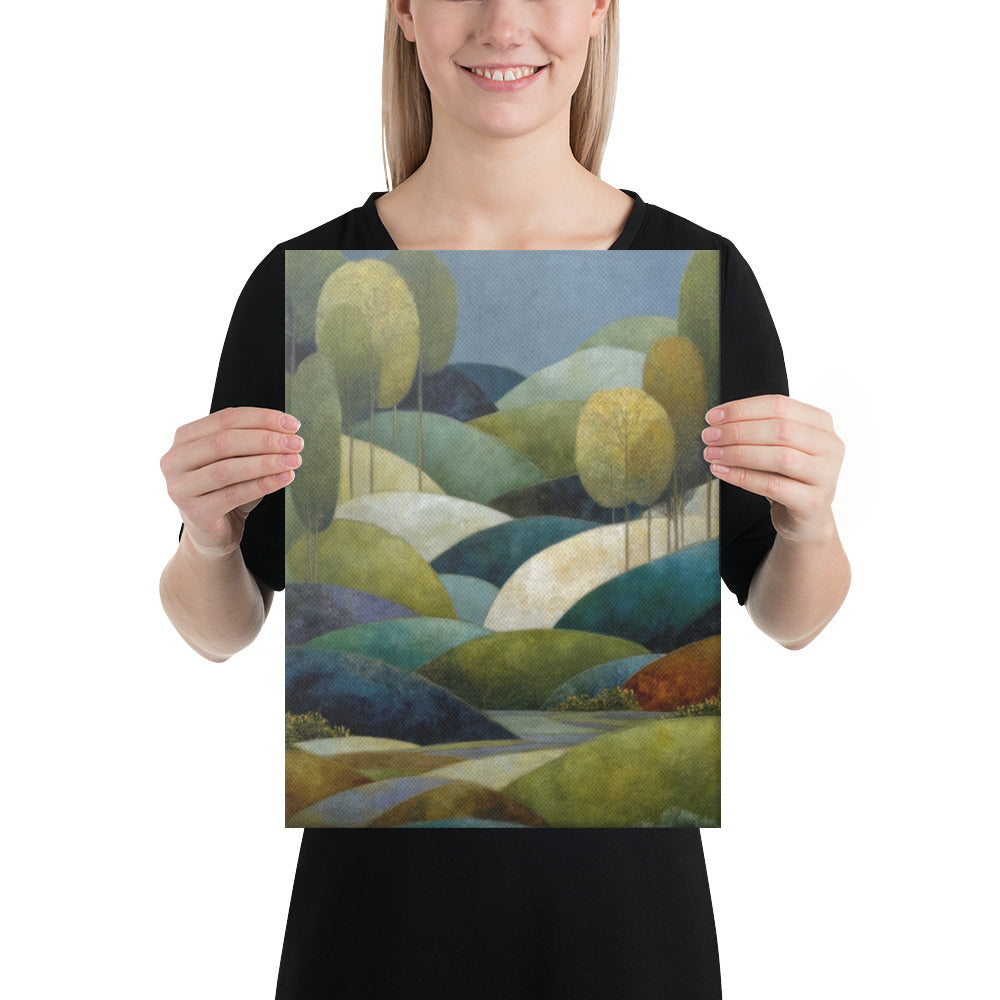 Olive Hillside Whisper - 12x16 Gallery Wrapped