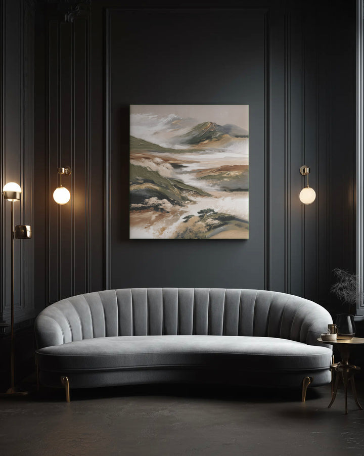 Serene Ridge Horizons - Premium Canvas Print Detail