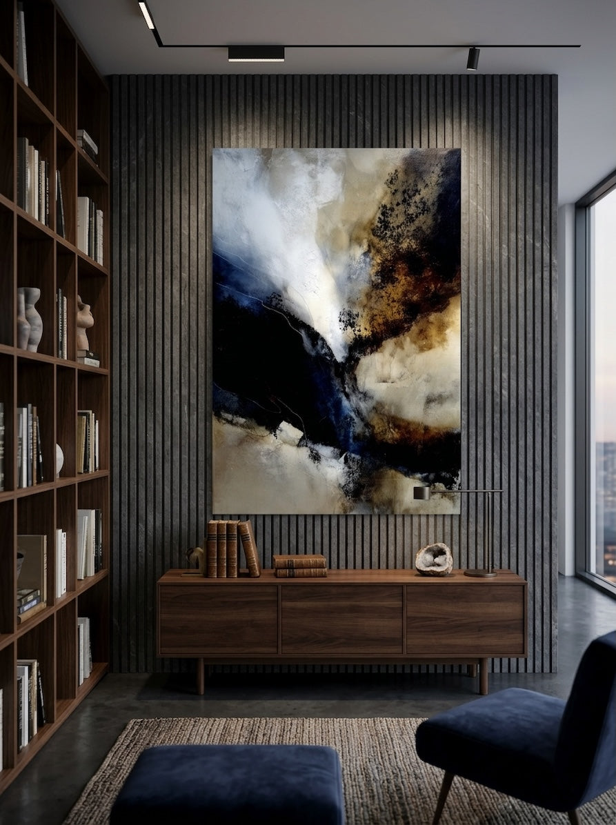 Bronze and Midnight - Premium Canvas Print Detail