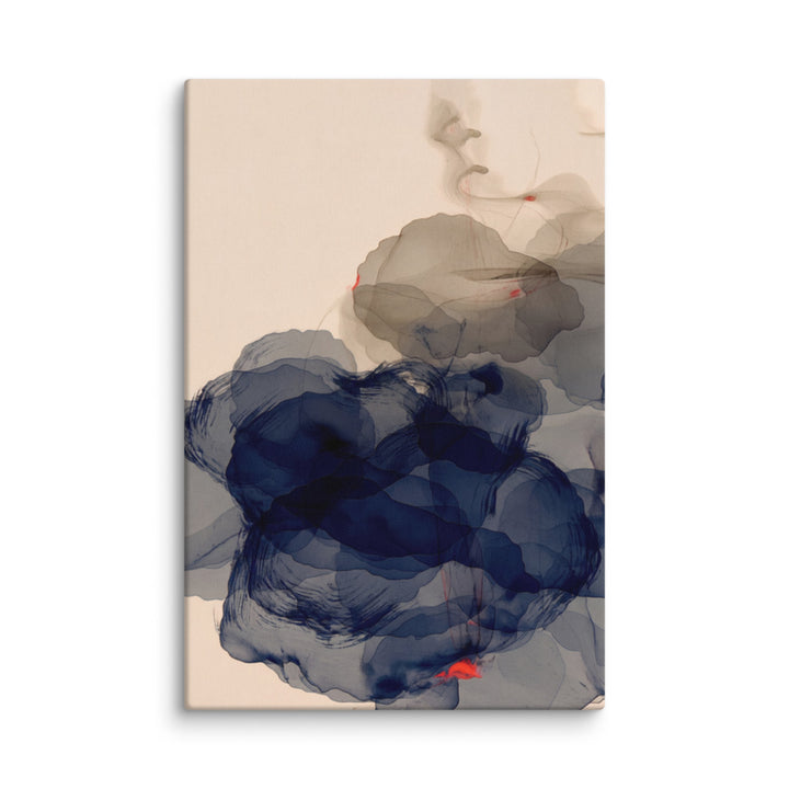 Indigo Layers in Stillness - 20x30 Gallery Wrapped