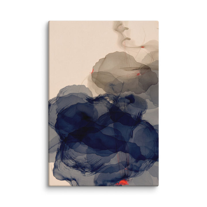 Indigo Layers in Stillness - Wall Display