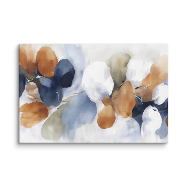 Ochre Sage and Navy Drift - Wall Display