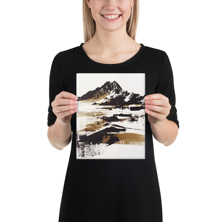 Mountain Ridge in Warm Earth - 8x10 Gallery Wrapped
