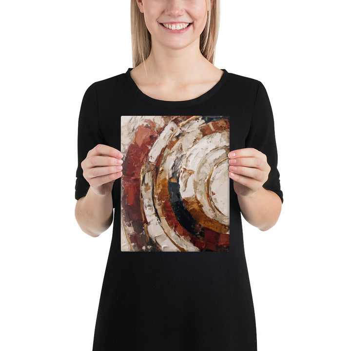 Terracotta Arcs - 8x10 Gallery Wrapped