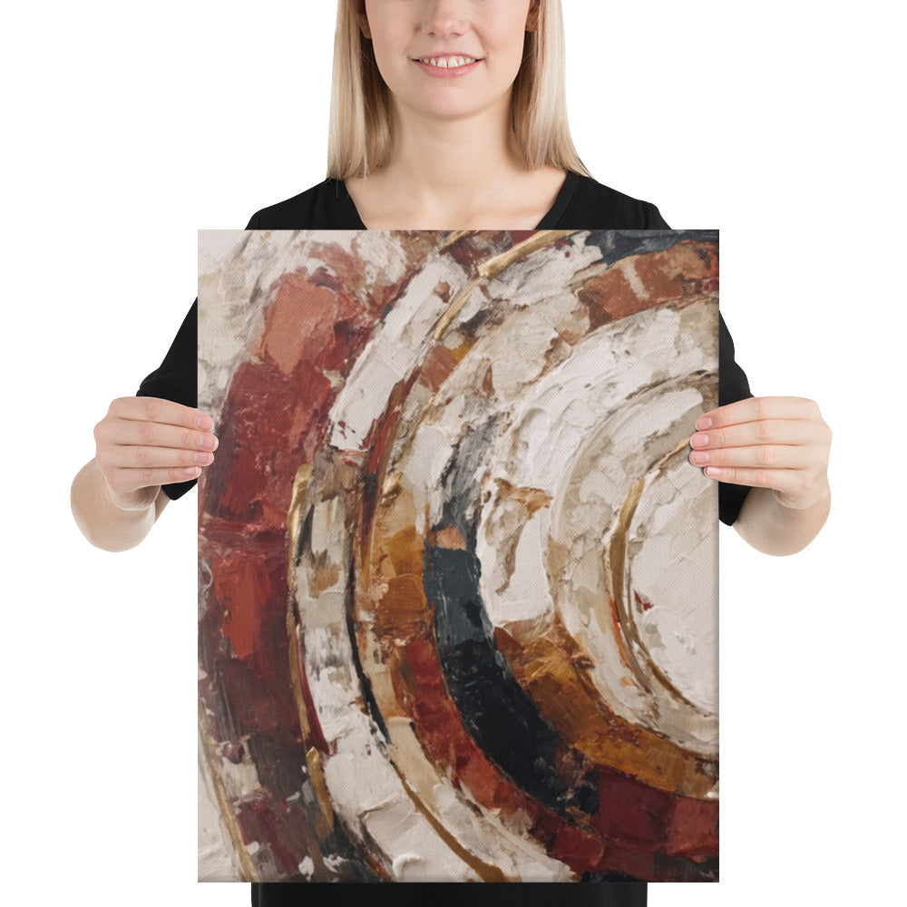 Terracotta Arcs - 16x20 Gallery Wrapped