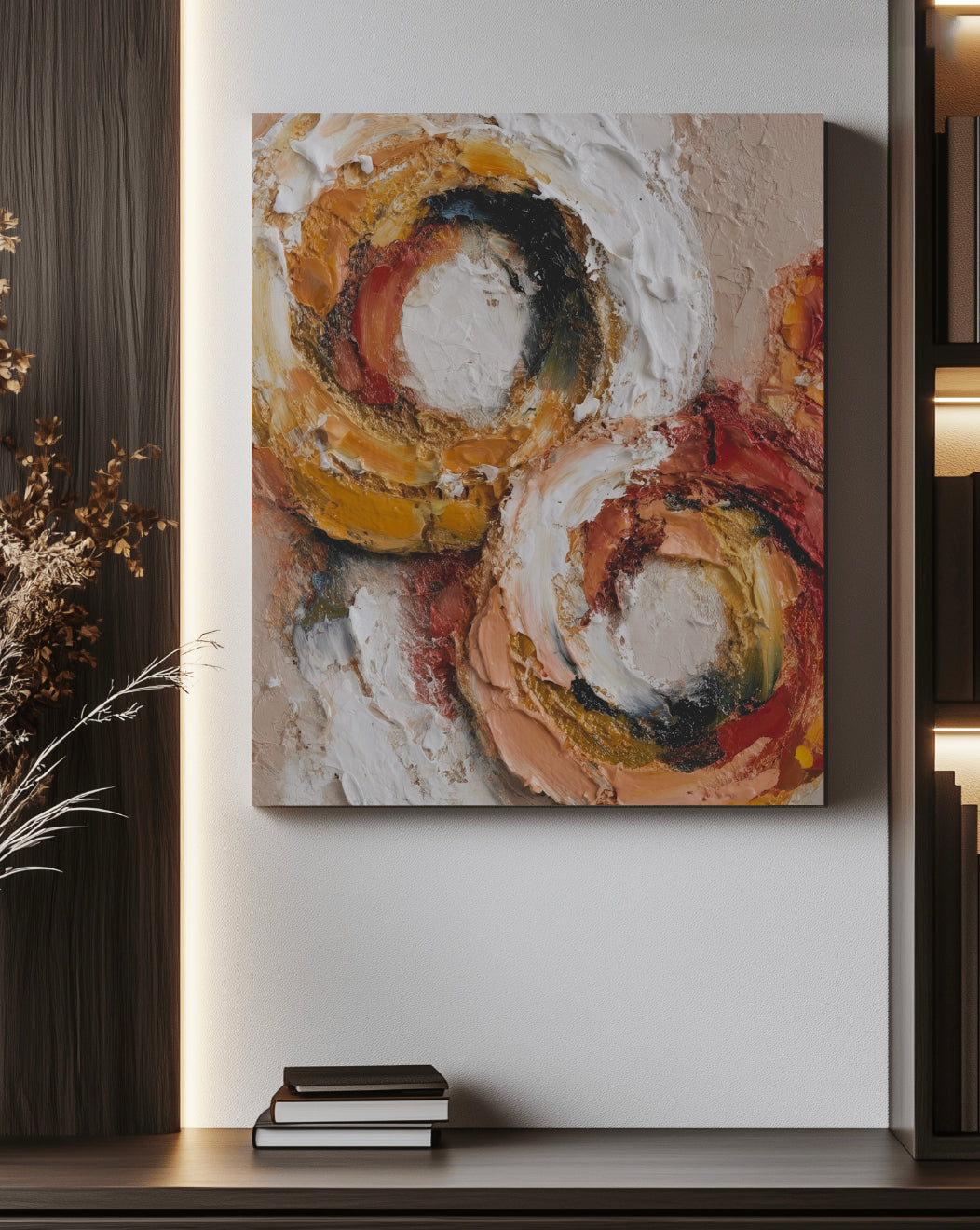 Sandstone Loops - Premium Canvas Print Detail