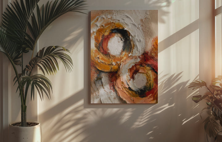 Sandstone Loops - Premium Canvas Print Detail