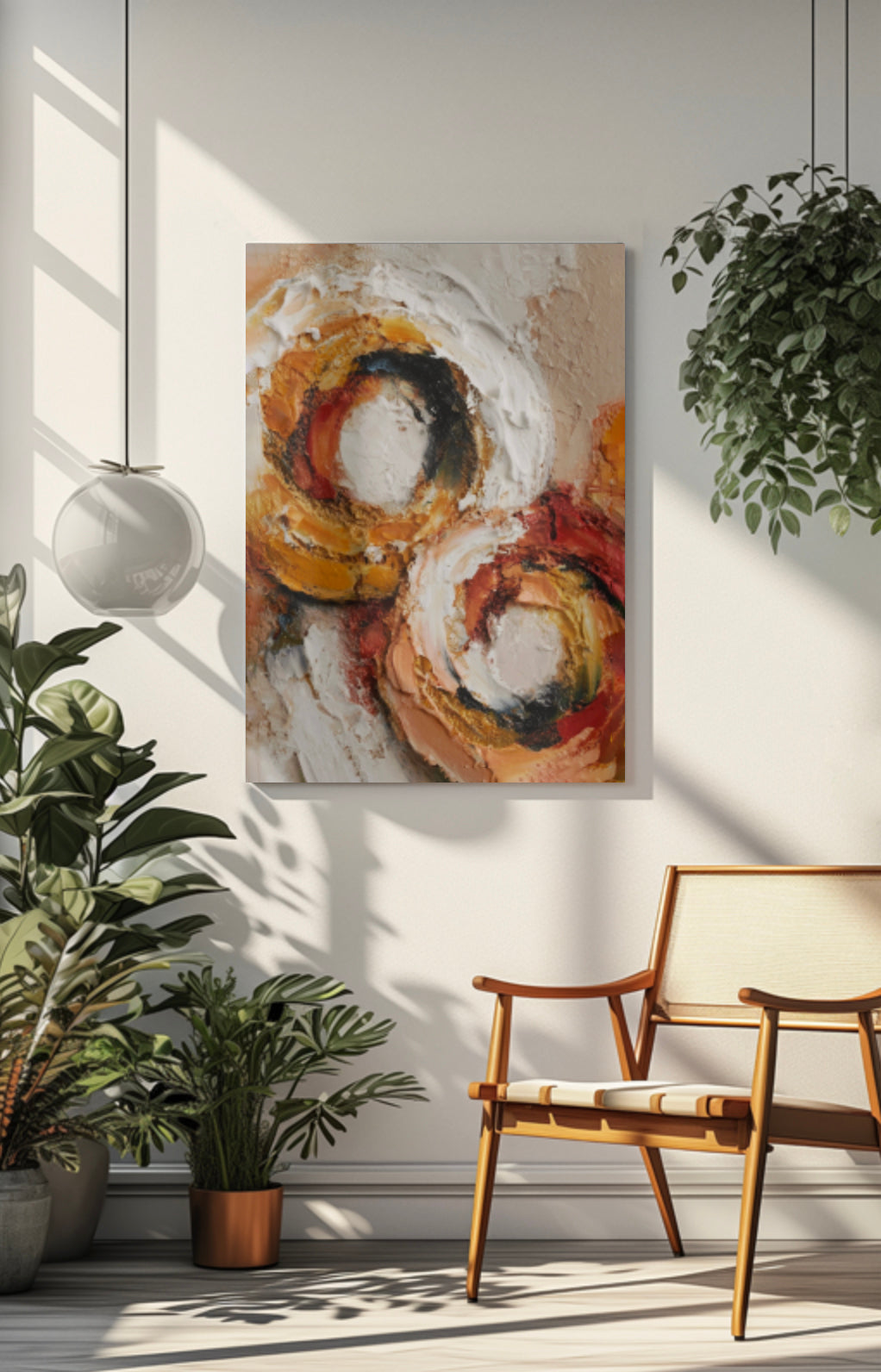 Sandstone Loops - Premium Canvas Print Detail