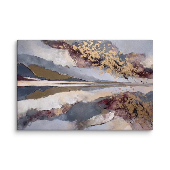 Gold and Gray Horizon - Wall Display