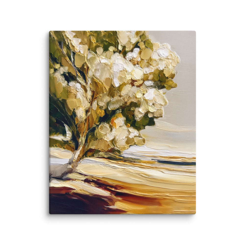 Impasto Ochre Flows - 24x30 Gallery Wrapped