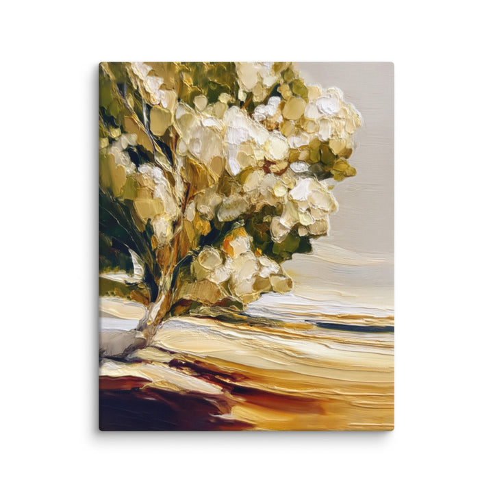 Impasto Ochre Flows - Wall Display