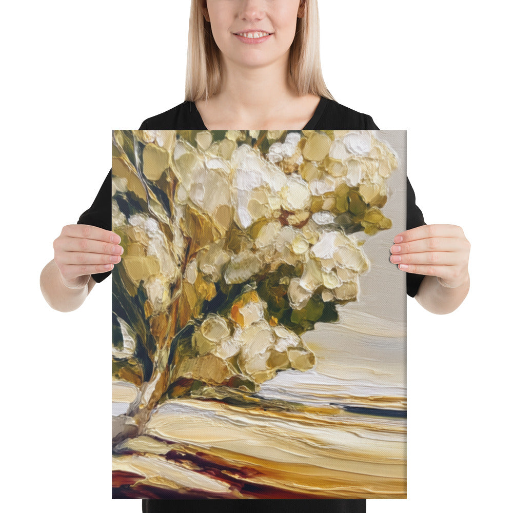 Impasto Ochre Flows - 16x20 Gallery Wrapped