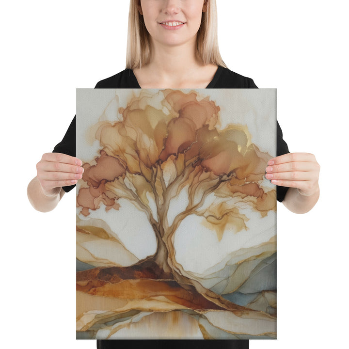 Amber Strata Silhouette - 16x20 Gallery Wrapped