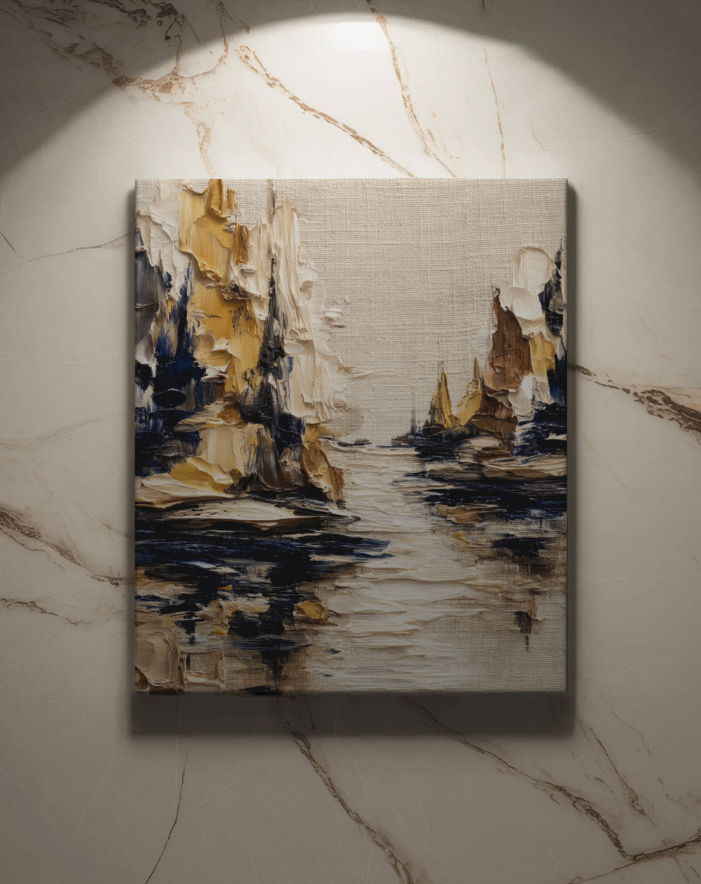 Ochre Ridge Reflections - Premium Canvas Print Detail