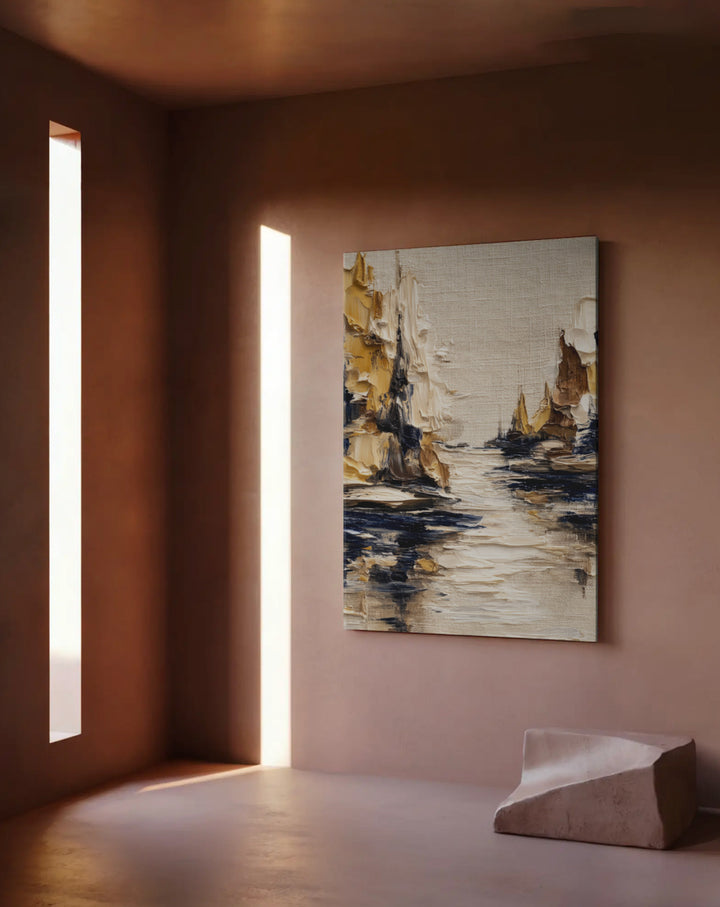 Ochre Ridge Reflections - Premium Canvas Print Detail