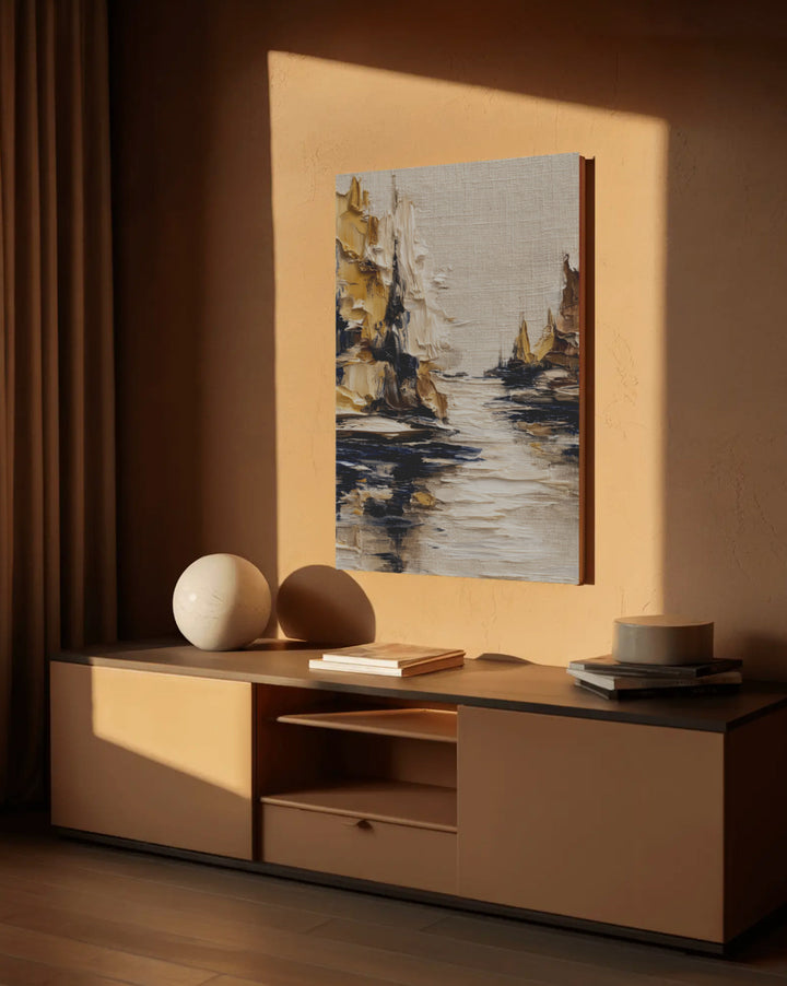 Ochre Ridge Reflections - Premium Canvas Print Detail