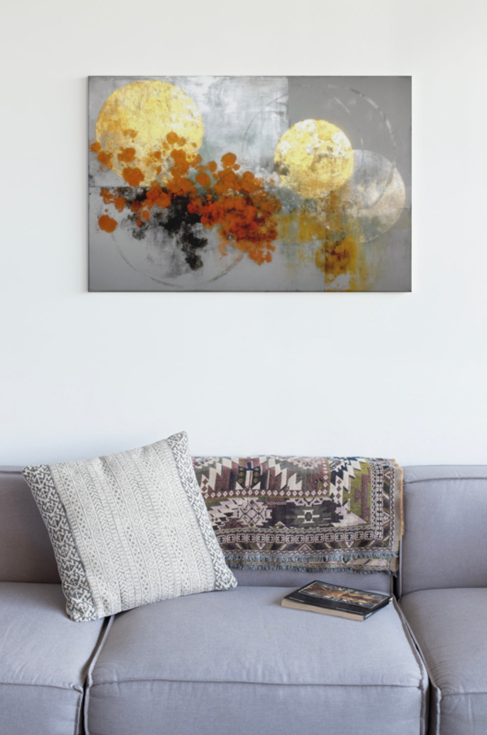 Golden Orb - Premium Canvas Print Detail