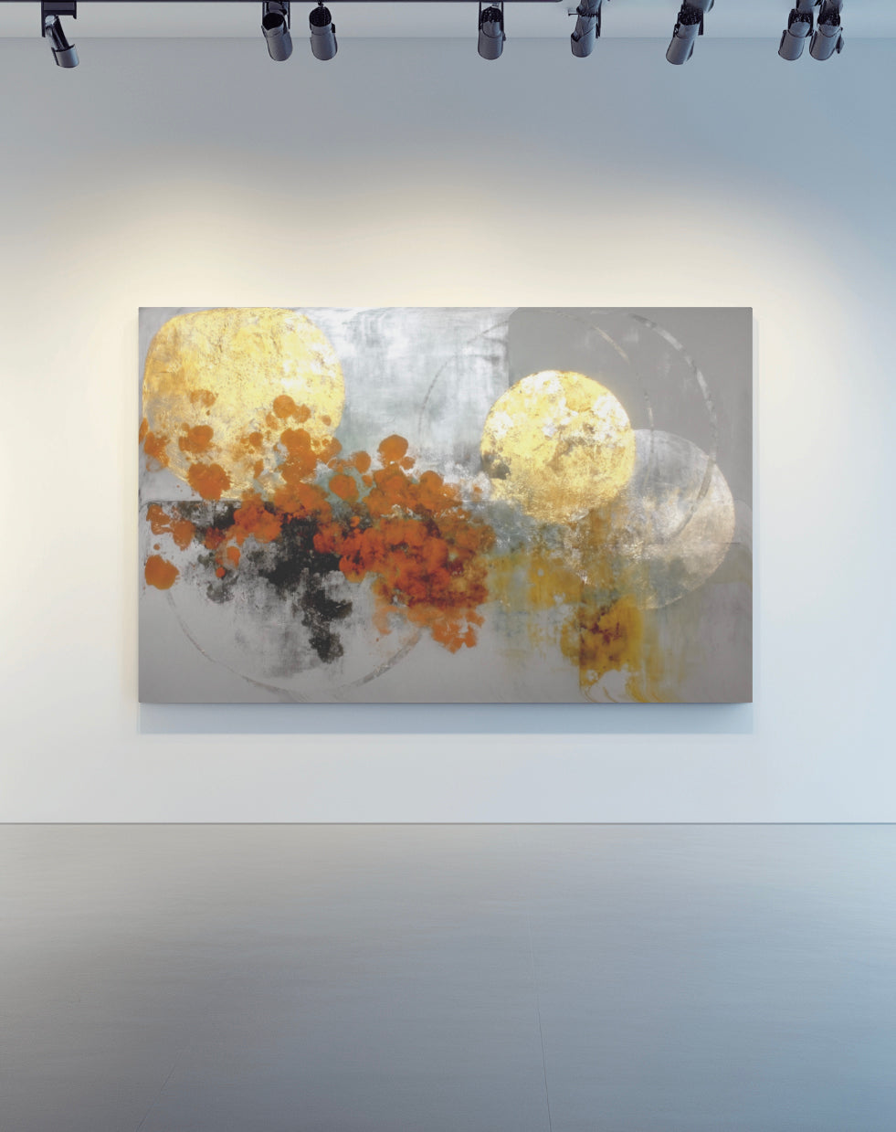 Golden Orb - Premium Canvas Print Detail