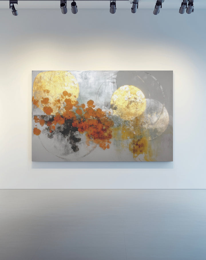 Golden Orb - Premium Canvas Print Detail