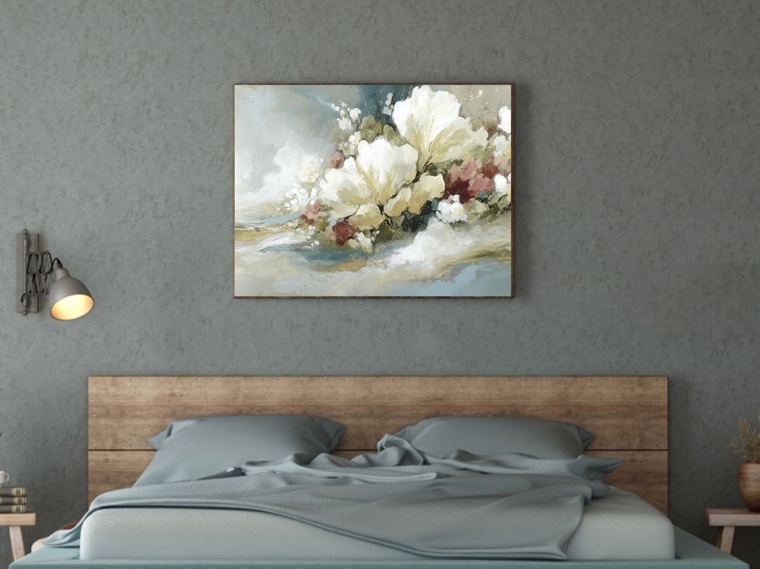 Ivory Garden - Premium Canvas Print Detail
