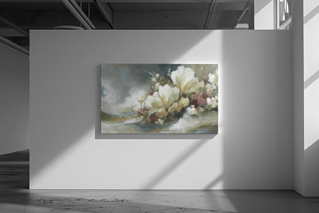 Ivory Garden - Premium Canvas Print Detail