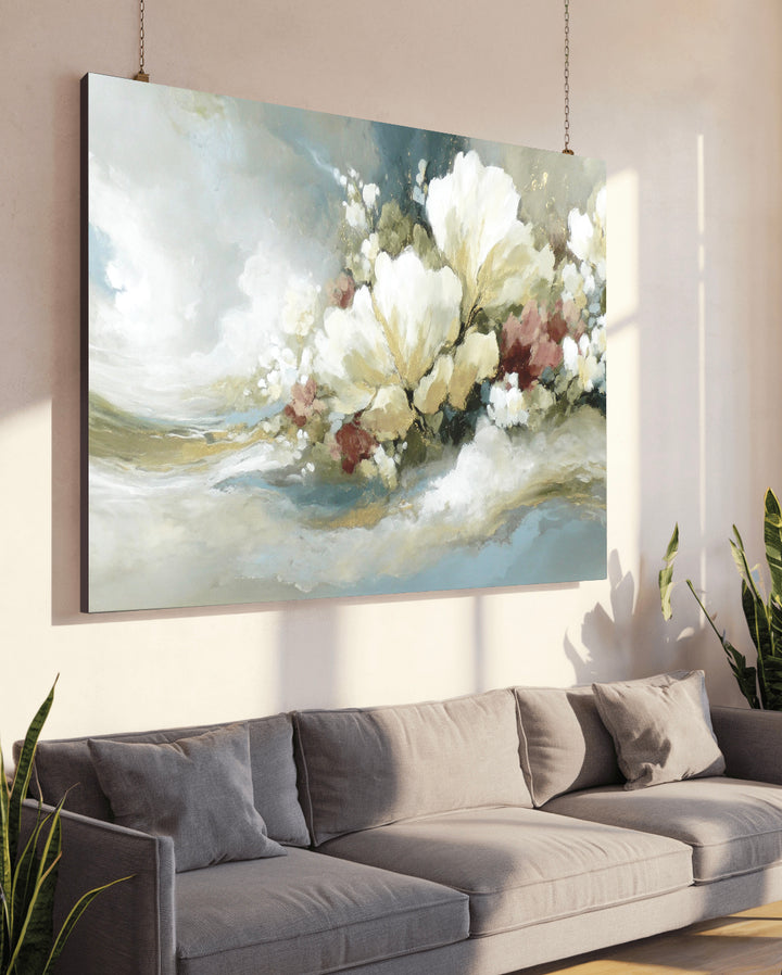 Ivory Garden - Premium Canvas Print Detail
