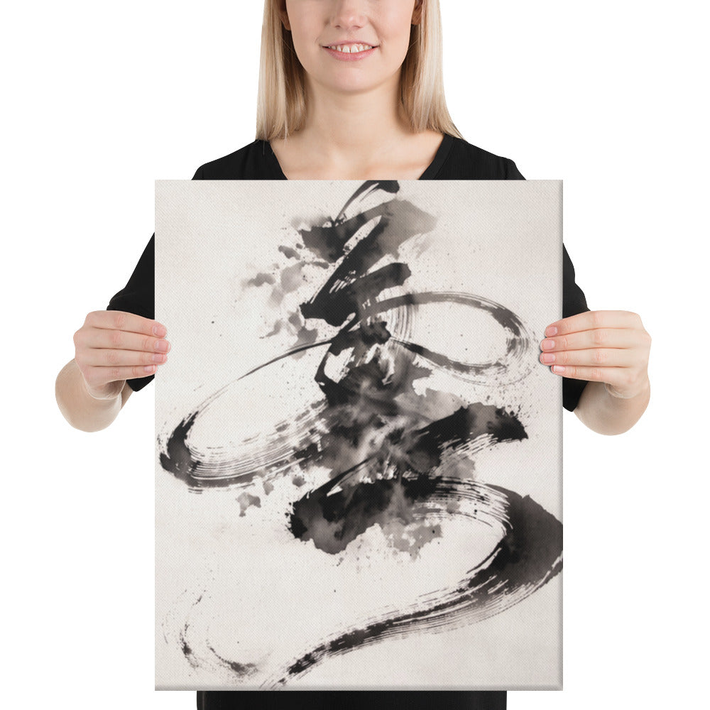 Ink Brush Flow - 16x20 Gallery Wrapped