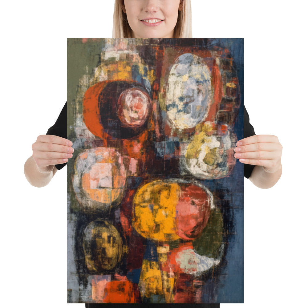 Mustard Rust Harmony - 16x24 Gallery Wrapped