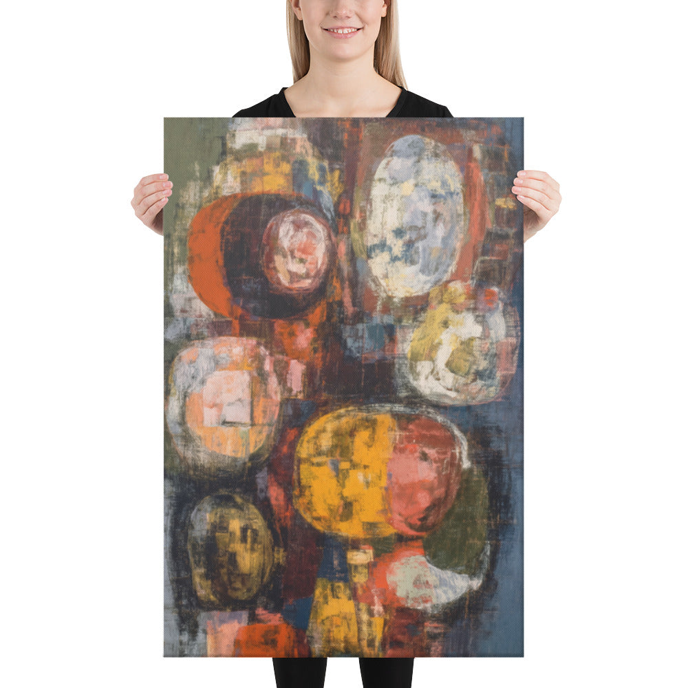 Mustard Rust Harmony - 24x36 Gallery Wrapped
