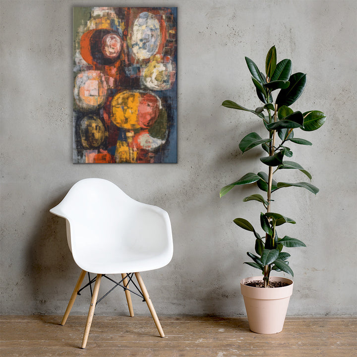 Mustard Rust Harmony in Room Setting