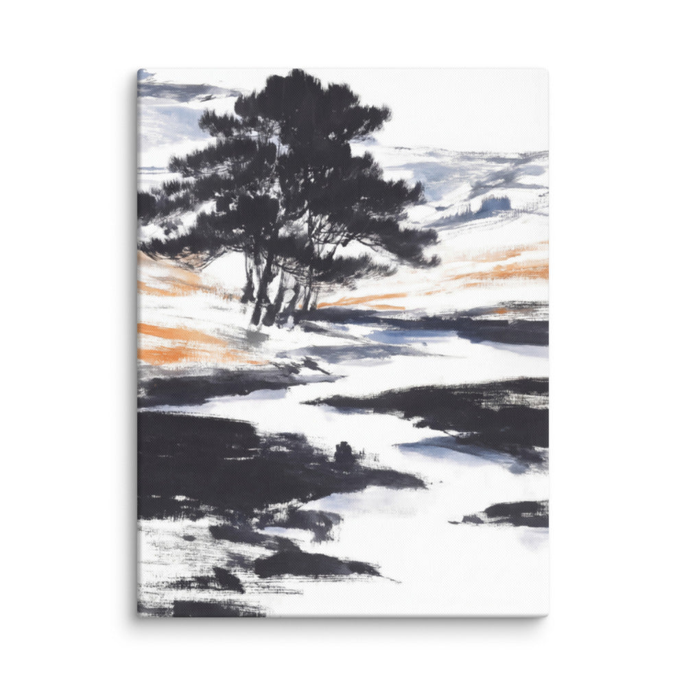 Zen Pine Silhouettes - Wall Display