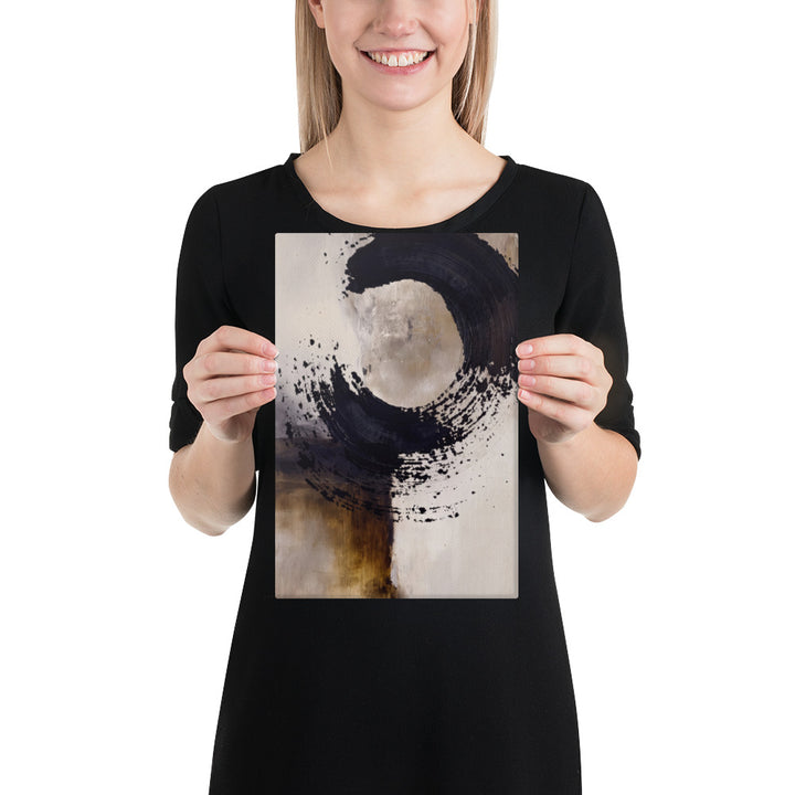Enso Brush in Neutral Layers - 8x12 Gallery Wrapped