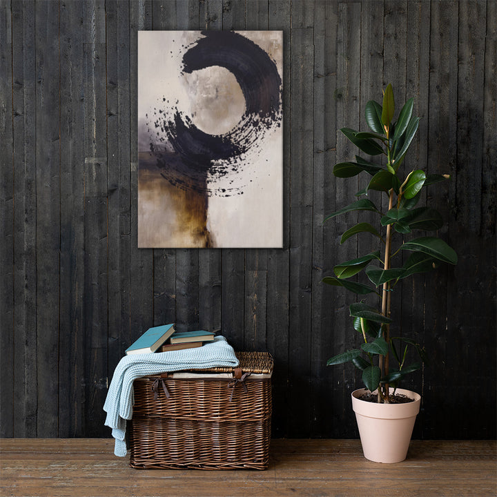 Enso Brush in Neutral Layers in Room Setting