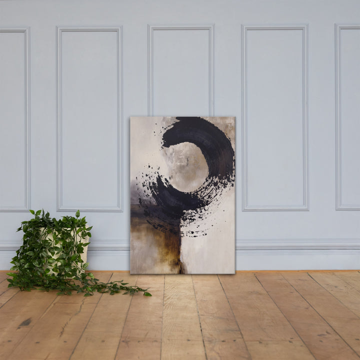 Enso Brush in Neutral Layers in Room Setting
