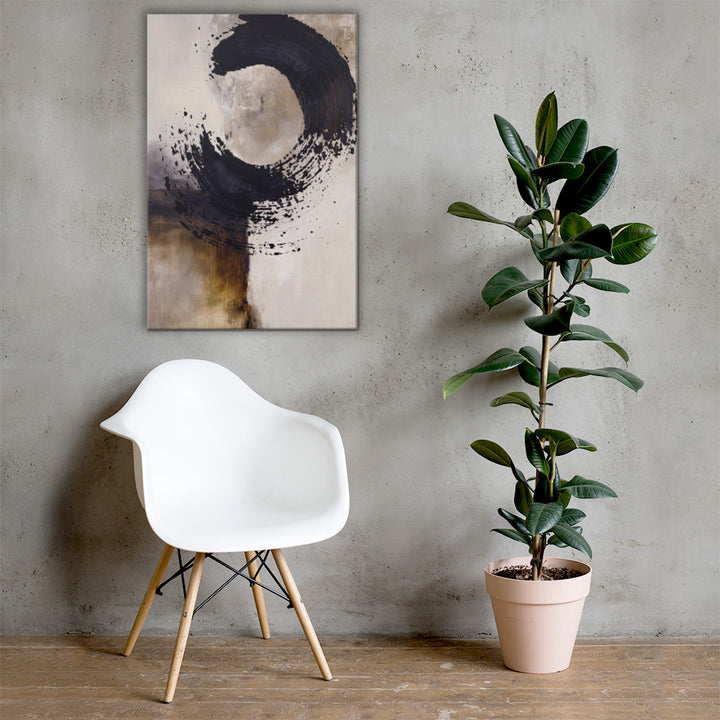 Enso Brush in Neutral Layers in Room Setting