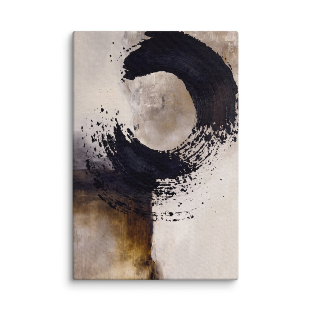 Enso Brush in Neutral Layers - Wall Display
